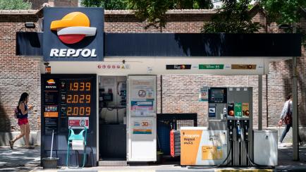 Una gasolinera de Repsol.