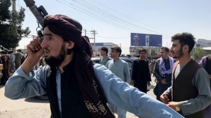 Talibanes en Afganistán.