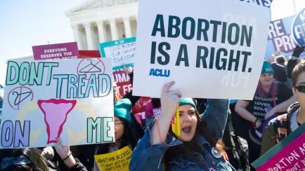 Manifestación por el derecho al aborto en Washington DC, en marzo de 2020.