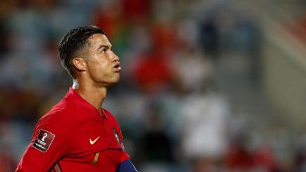 Cristiano Ronaldo durante un partido con la selección portuguesa frente a Irlanda.