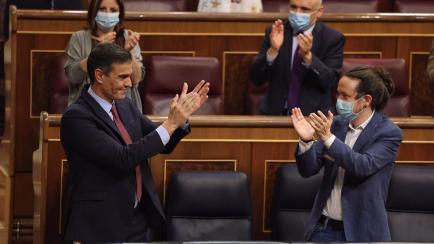 El presidente del Gobierno, Pedro Sánchez y el vicepresidente segundo, Pablo Iglesias.