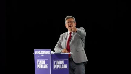 Jean-Luc Mélenchon, candidato izquierdista del partido Francia Insumisa.
