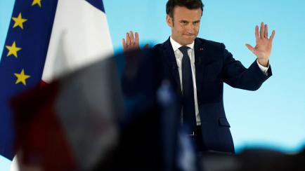 Macron tras conocer los resultados de la primera vuelta