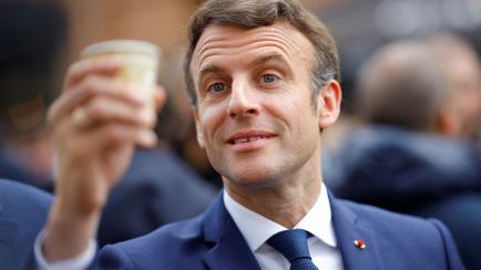 Imagen de archivo del presidente saliente, Emmanuel Macron