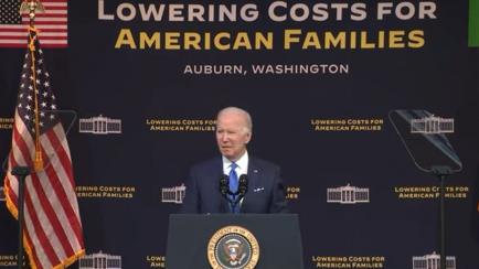 Joe Biden durante su intervención.