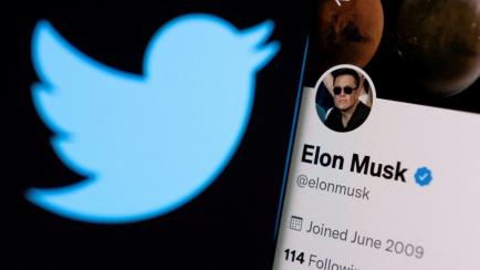 La cuenta de Twitter de Elon Musk.