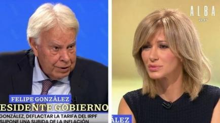 Felipe González y Susanna Griso.