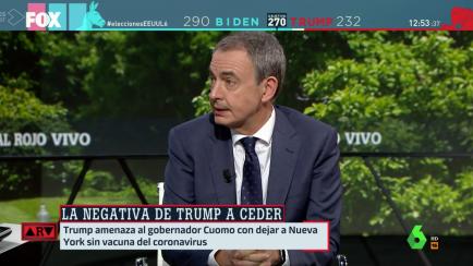 José Luis Rodríguez Zapatero, en 'Al Rojo Vivo' este lunes.