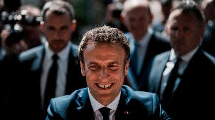 Emmanuel Macron, el pasado 24 de abril, tras votar en su colegio electoral de Le Touquet.