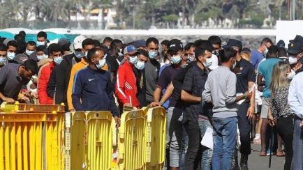 Algo más de 1.700 inmigrantes se encontraban alojados este jueves en el muelle de Arguineguín (Gran Canaria). 