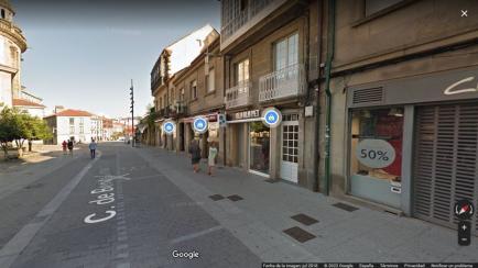 Una calle del centro de Pontevedra.