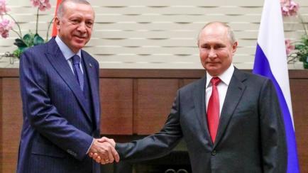 Erdogan y Putin el 29 de septiembre en Rusia.