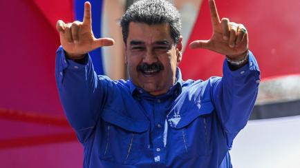 NicolÁs Maduro, en un acto con trabajadores en Caracas, el pasado 1 de mayo. 