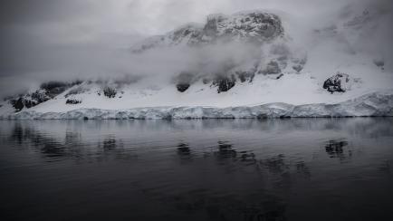 Los témpanos se derriten debido al cambio climático global en la Antártida, en una imagen de febrero de este año.