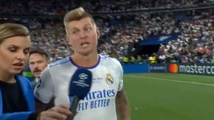 Toni Kroos, enfadado con un periodista alemán tras la final de Champions.