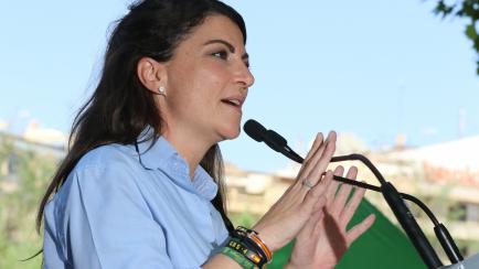 La candidata de Vox a la presidencia de Andalucía, Macarena Olona,