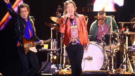 Mick Jagger y Ronnie Wood, durante el concierto de los Rolling Stones en Madrid.