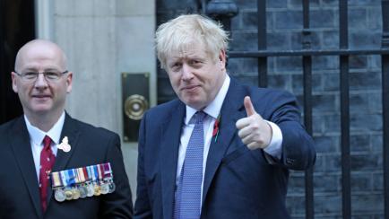 Boris Johnson este martes en Reino Unido