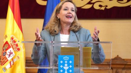 La vicepresidenta primera y ministra de Asuntos Económicos del Gobierno central, Nadia Calviño. - Álvaro Ballesteros - Europa Press