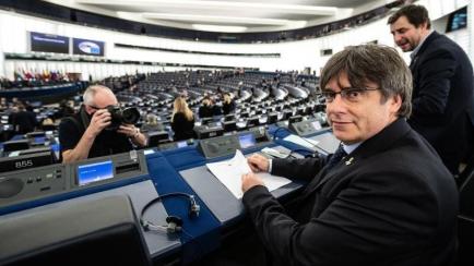 Carles Puigdemont en el Parlamento Europeo EFE/EPA/PATRICK SEEGER/Archivo