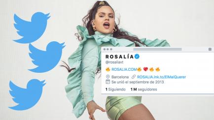 Rosalía y sus seguidores en Twitter.