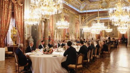 Imagen de la cena en el Palacio Real.