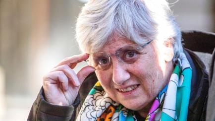 Former Catalan politician and University of St Andrews professor Clara Ponsati leaves Edinburgh Sheriff Court, Edinburgh, after a preliminary hearing on the charge of sedition over her role in Catalonia's unsanctioned independence referendum in ...