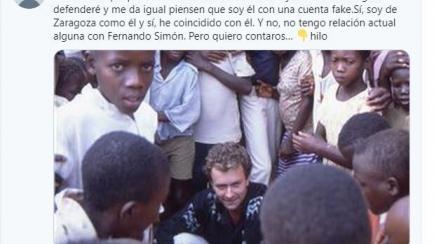 El tuit de Fernando Simón.