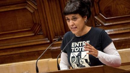 Ana Gabriel, en el Parlamento catalán, en una imagen de archivo. 