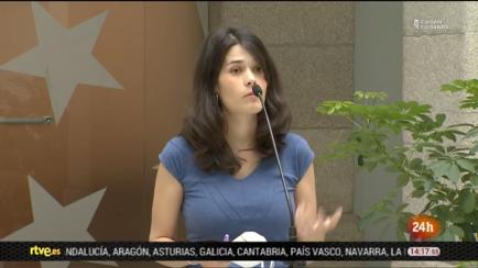 Información sobre Isa Serra en el 'Canal 24 Horas' de TVE.