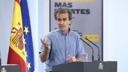 MADRID, SPAIN - JUNE 12: The director of the Coordination Center for Health Alerts and Emergencies, Fernando Simon, is seen during the press conference of the change of phase on the de-escalation on June 12, 2020 in Madrid, Spain. (Photo by EURO...