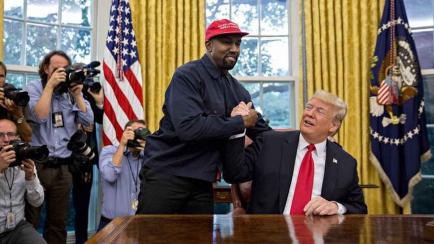 Kanye West con Donald Trumo en la Casa Blanca.