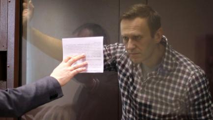 Navalni, durante un juicio en Moscú