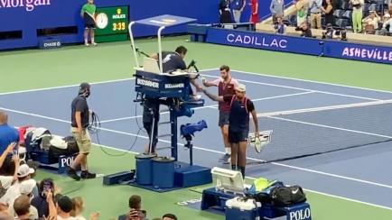 El tenista australiano Nick Kyrgios tras caer derrotado en el US Open