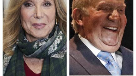 Pilar Eyre y el rey Juan Carlos I.
