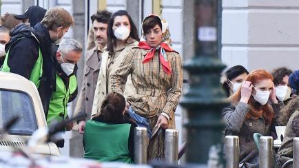 Lady Gaga, rondando en Milán.