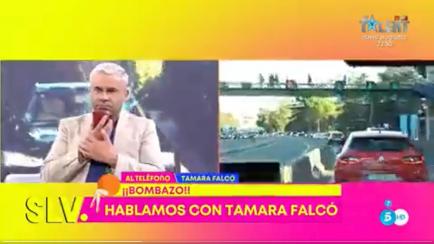 Jorge Javier habla por teléfono con Tamara Falcó.