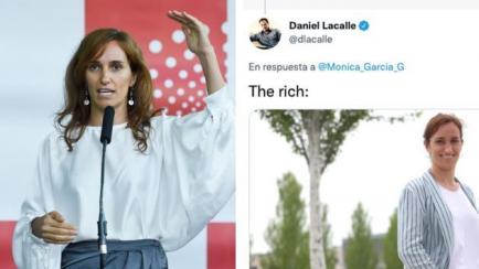 Mónica García y el tuit de Daniel Lacalle.