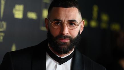 Benzema, en el 'photocall' del Balón de Oro 2022