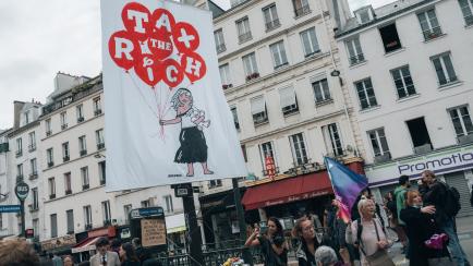 Protesta contra la subida de precios en París hace unos días.