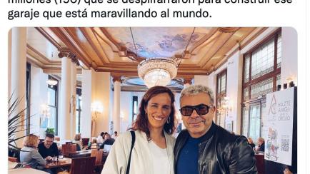 Tuit de Jorge Javier Vázquez donde aparece con Mónica García.