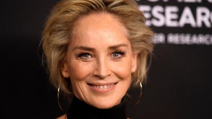 Sharon Stone en febrero de 2019 en una gala benéfica.