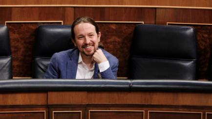 MADRID, SPAIN - JULY, 22: The Second Vice-President of the Government, Minister of Social Rights and Agenda 2030, Pablo Iglesias, intervenes during a plenary session in the Congress where the social policy measures agreed in the Senate of the Co...