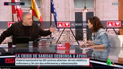 Antonio García Ferreras e Isabel Díaz Ayuso.