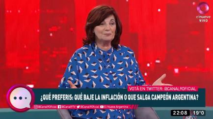 La ministra de Trabajo de Argentina en sus declaraciones en el Canal 9.