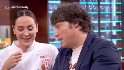 Tamara Falcó y Jordi Cruz en 'MasterChef Celebrity'.