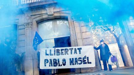 Manifestación por la libertad de Pablo Hasel