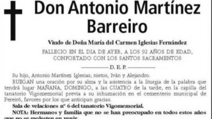La esquela publicada en 'El Faro de Vigo'.