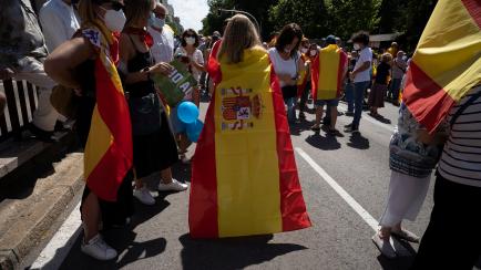 Manifestación contra los indultos en Colón.