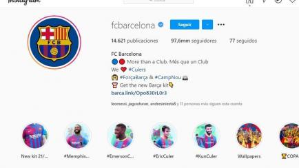 Perfil de Instagram del Barcelona.